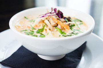 Chicken coconut soup