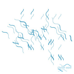 Technological vector wallpaper made with abstract lines. Modern geometric composition can be used as template and layout.