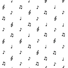 seamless pattern with notes