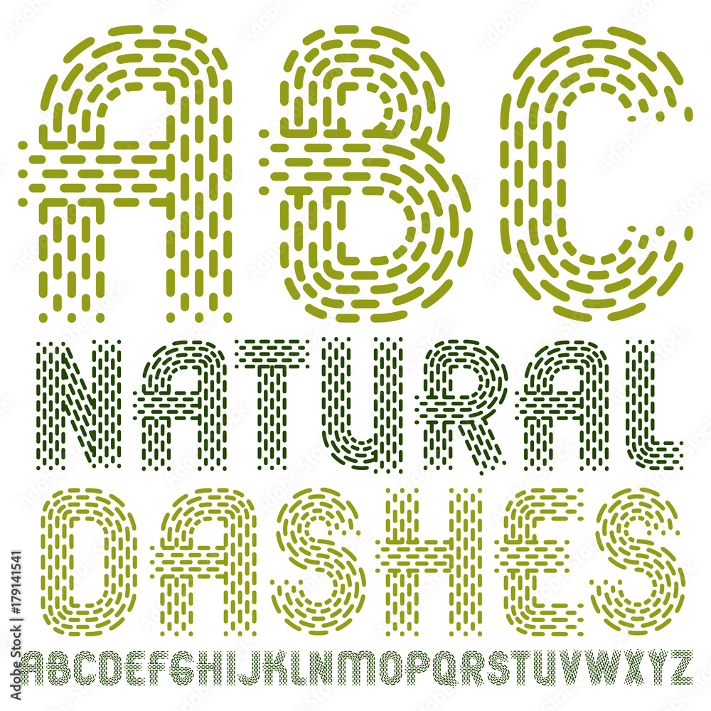 Fototapete set of trendy vector capital english alphabet letters, abc isolated. rounded bold retro font, typesc