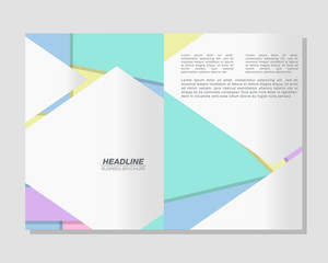 Naklejka premium Vector Brochure Flyer design Layout template