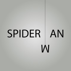 illustration spider in the circle © VladyslavYukhymets 