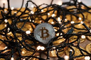 Bitcoin Christmas lights