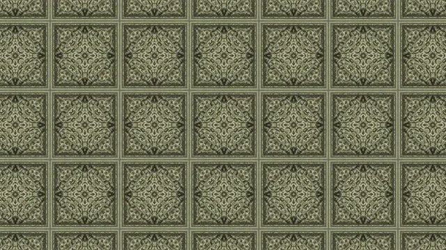 4K Ancient Stone Looping Kaleida Background 3