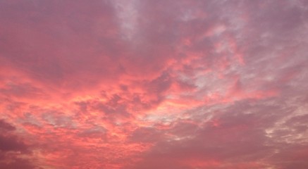 Sunset Sky and Clouds / Pink sky