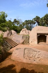 Grottes du Tigre (Mahäbalipuram-Inde du Sud)