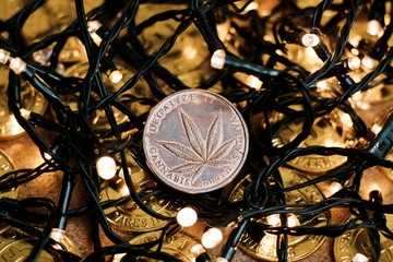 Brass Marijuana Christmas