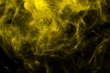 Yellow abstract smoke texture