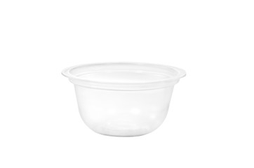 Plastic food container / Plastic container on white background.