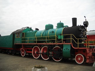 Fototapeta premium steam locomotive at Museum of Belarus