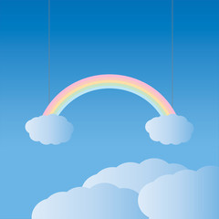 rainbow design in the sky