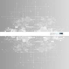 Abstract technological background with various technological elements. Structure pattern technology backdrop. Vector