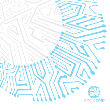 Futuristic cybernetic scheme, vector motherboard illustration. Digital element, circuit board. Technology innovation abstract background