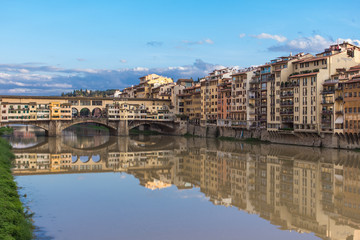 Obraz premium Ponte Vecchio bridge on Arno river, Florence, Italy