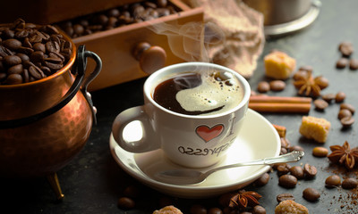 black coffee