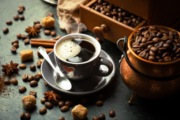 black coffee