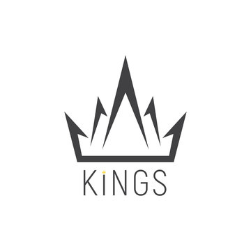 King logo, crown emblem.