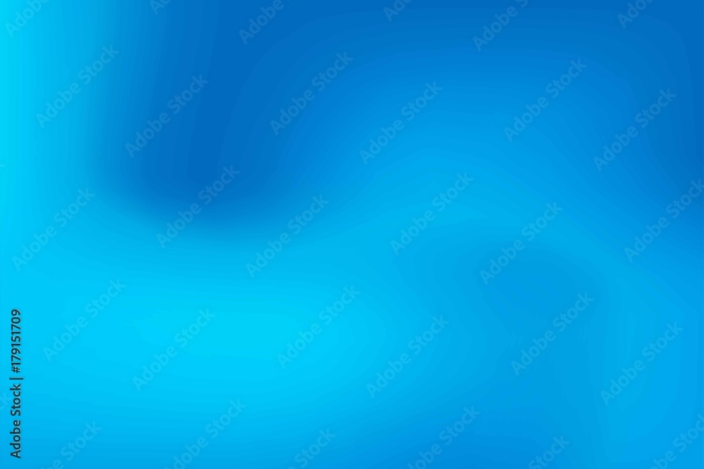 Aufkleber Abstract blue blur color gradient background for graphic design. Vector illustration.