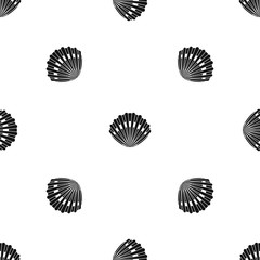 Pearl shell pattern seamless black