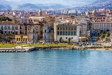 Deurstickers Palermo Uitzicht op de kust van Palermo, Sicilië, Italië