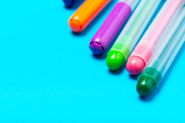 Colored marker pens