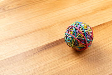 elastic bands ball