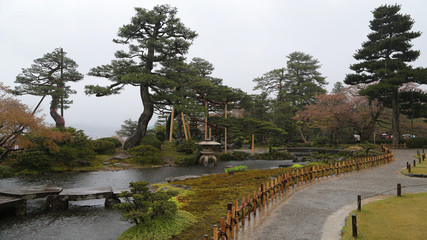 Jardines Kenrokuen, Kanazawa, Japón