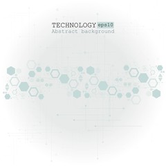 Obraz premium Abstract technological background with various technological elements. Structure pattern technology backdrop. Vector