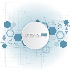 Obraz premium Abstract technological background with various technological elements. Structure pattern technology backdrop. Vector