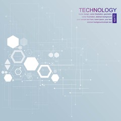 Abstract technological background with various technological elements. Structure pattern technology backdrop. Vector