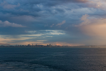 Panama City panorama from sea