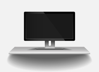 Smart TV Mock-up LED TV, Smart tv on a white background. Vector Smart tv