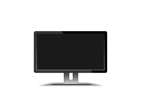 Smart TV Mock-up LED TV, Smart tv on a white background. Vector Smart tv