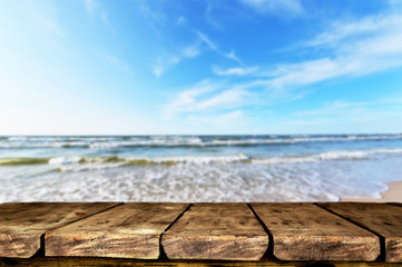 Fototapeta premium Wooden table background