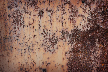 Old rusty metal plate background