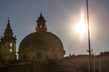 View of piazza del Popolo in Rome.