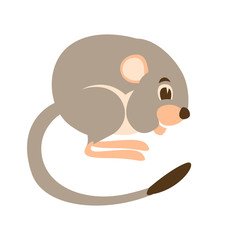 jerboa vector illustration flat style black silhouette set profile