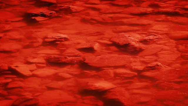 Red River Flowing On Mars
