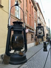 Petroleumlampen in Lemberg (Ukraine)