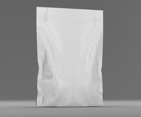 Single blank sealed foil food pouch bag pack