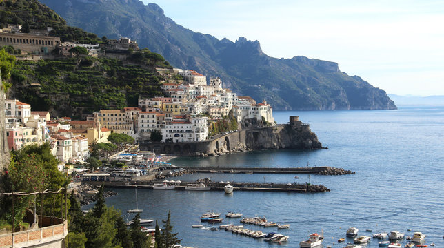 Beautiful view of Amalfi, Italy