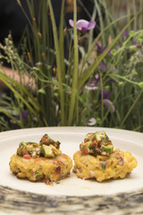 Plant based dinner served with style.