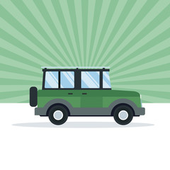Suv vehicle transport icon vector illustration graphic