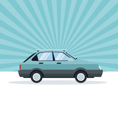 Coupe car vehicle icon vector illustration graphic