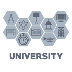 University round icons icon vector illustration graphic design
