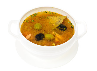 Dish of Russian cuisine-saltwort