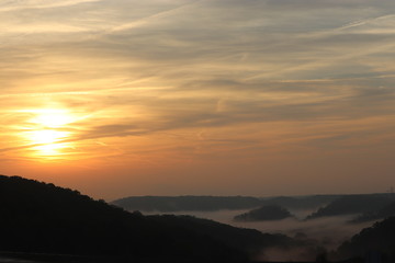 Foggy Morning over the Valley Sunrise