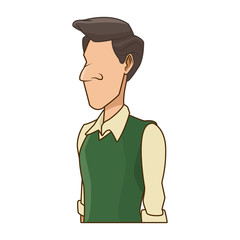 Adult man cartoon icon vector illustration graphic design