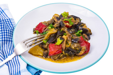 Garnish of different vegetables