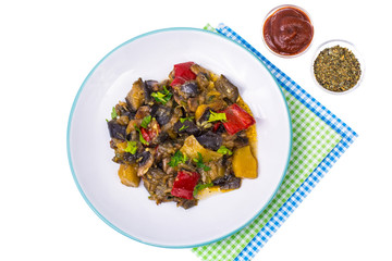 Garnish of different vegetables